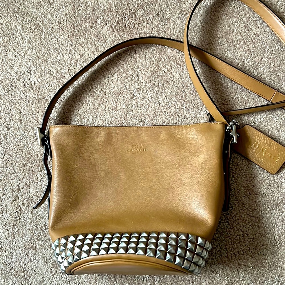 Coach studded bucket bag